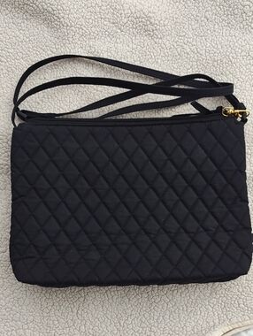 Quilted Crossbody Bag - Black